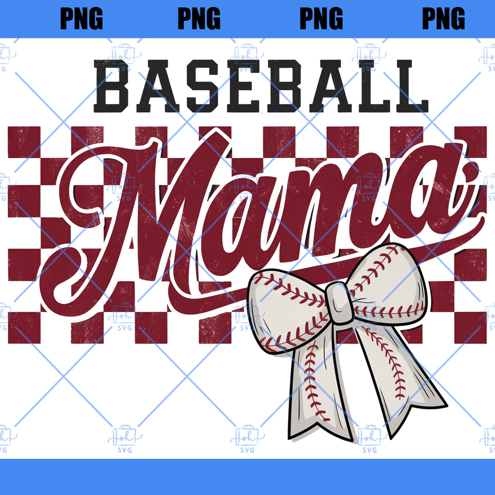 Retro Baseball MAMA PNG Checkered, Baseball Mama, Retro Checkered Mama Sublimation, Baseball Coquette Bow, Baseball Bow, Retro Baseball mama