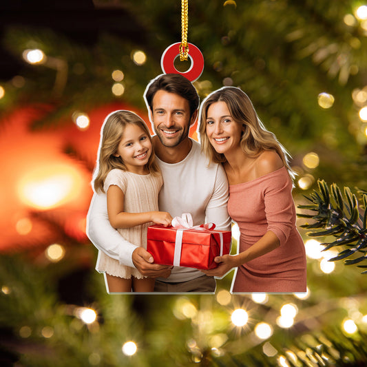 Custom Photo Ornament, Acrylic Picture Ornament, Custom Family Picture, Custom Photo Gift, Picture Ornament X-mas, Funny Gift For Christmas