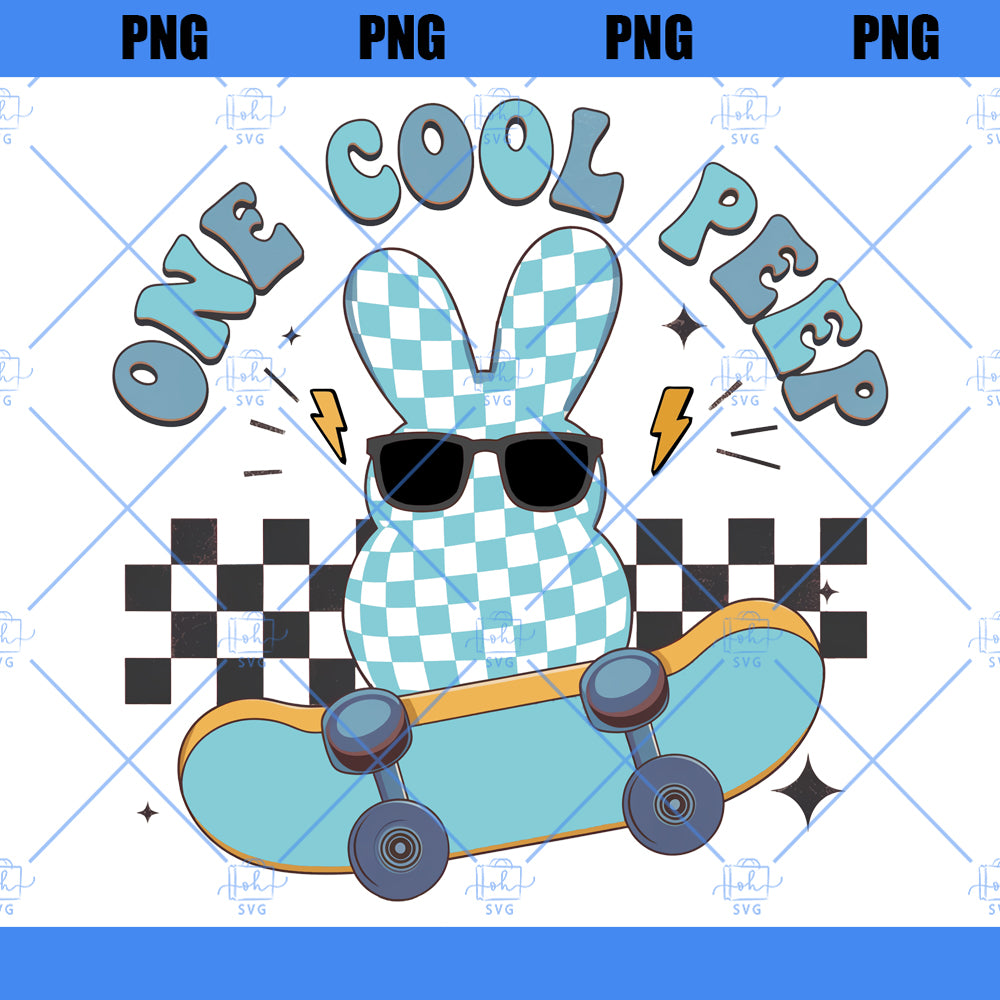 One Cool Peep Svg, Boys Easter Svg, Kids Easter Svg, Easter Bunny Svg, Peeps Svg, Happy Easter Svg, Retro Easter Png, Easter Svg Shirt