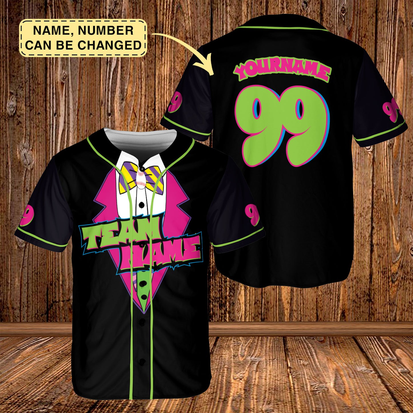 Animals Baseball Jersey, Monkey Team Custom Name And Number Baseball Jersey, Pink And Black Paint Splatter Jersey, Team Party Uniform