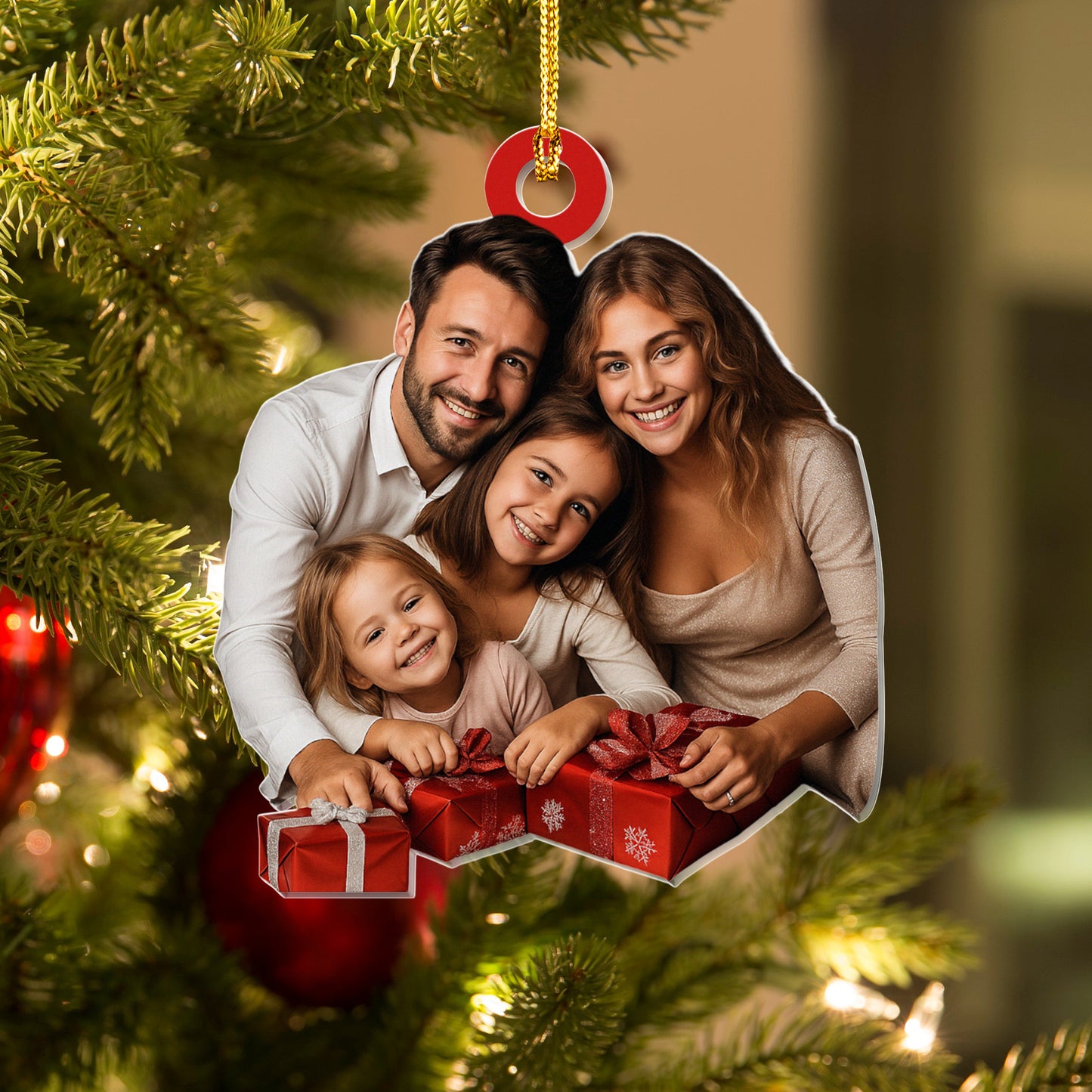 Custom Photo Ornament, Acrylic Picture Ornament, Custom Family Picture, Custom Photo Gift, Picture Ornament X-mas, Funny Gift For Christmas