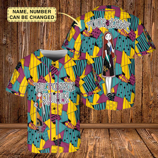 Custom Jack Skellington Black Baseball jersey, Personalized The Nightmare Before Christmas Disneyland Jersey, Halloween Gift for Disney Fans