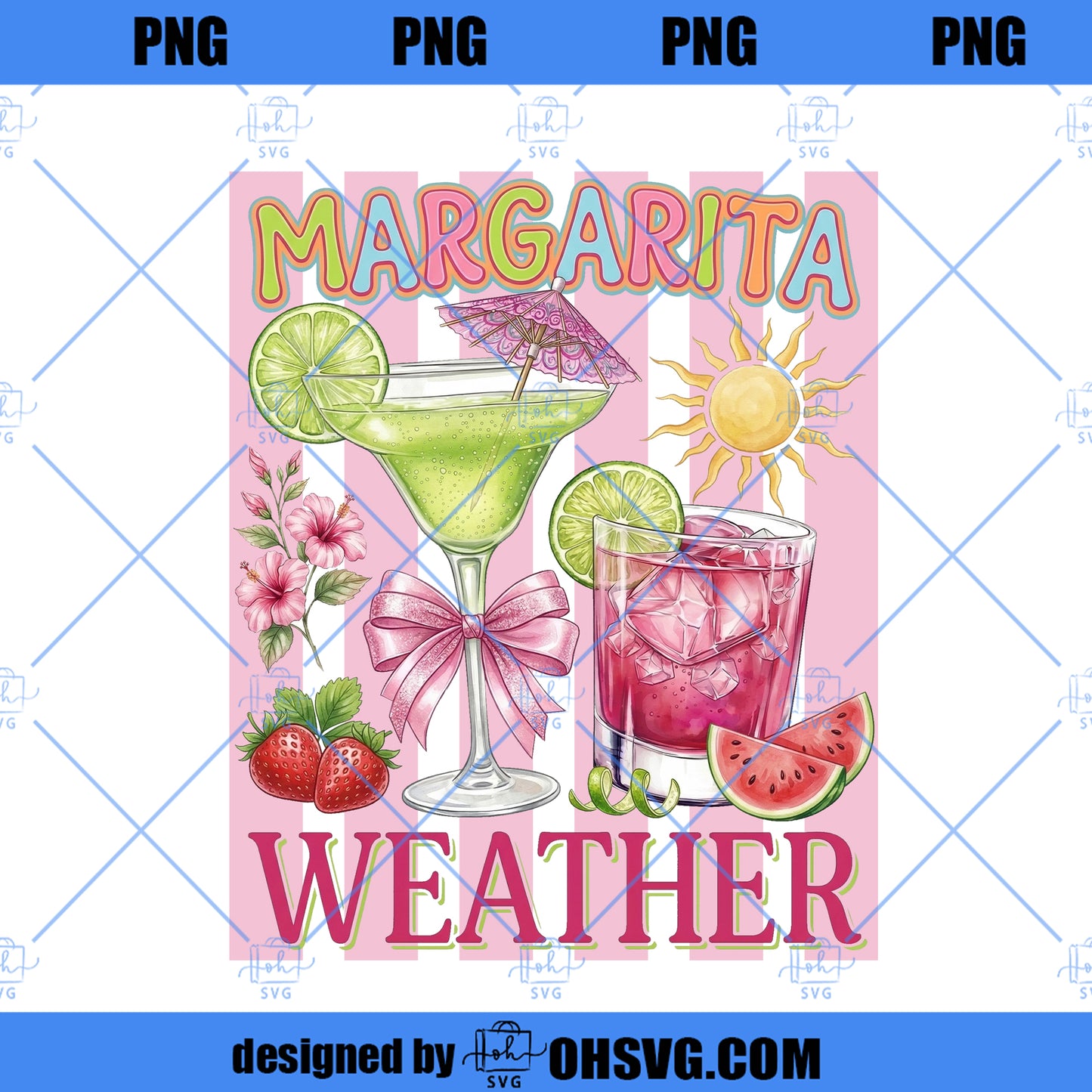 Margarita Weather PNG, Summer Drink Graphic, Trendy Shirt Design (Digital Download)