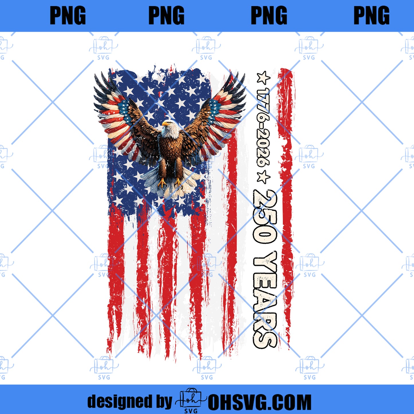 USA 250th Anniversary png, Patriotic Bald Eagle American Flag Design, 1776 2026 USA Shirt, Digital Download