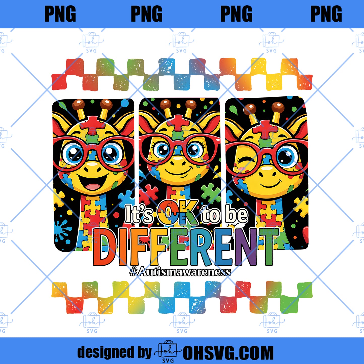 Its Ok to Be Different Autism png, Giraffe Kids Autism png, Autism Mama png, Special Needs Awareness Design, Digital Download