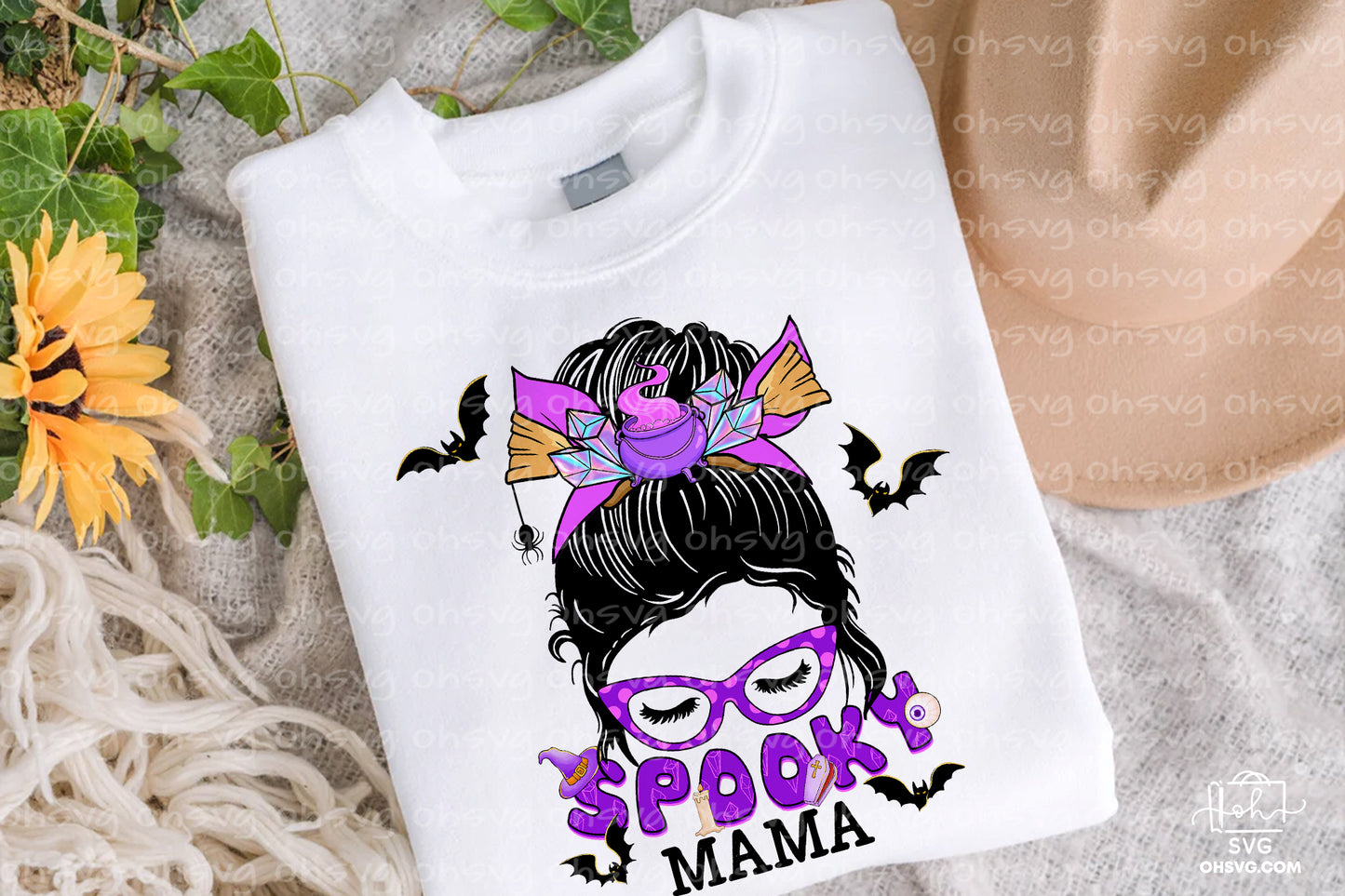 Spooky Mama Halloween Bundles Sublimation PNG, Mom Halloweentown PNG, Halloween T-shirt PNG