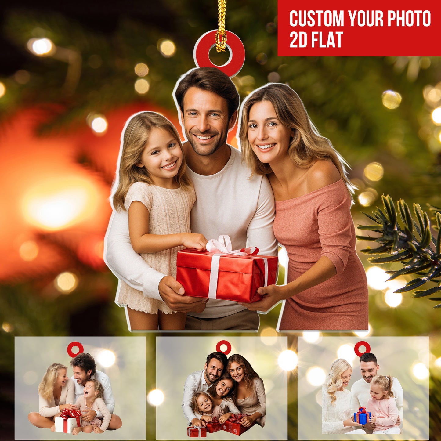 Custom Photo Ornament, Acrylic Picture Ornament, Custom Family Picture, Custom Photo Gift, Picture Ornament X-mas, Funny Gift For Christmas
