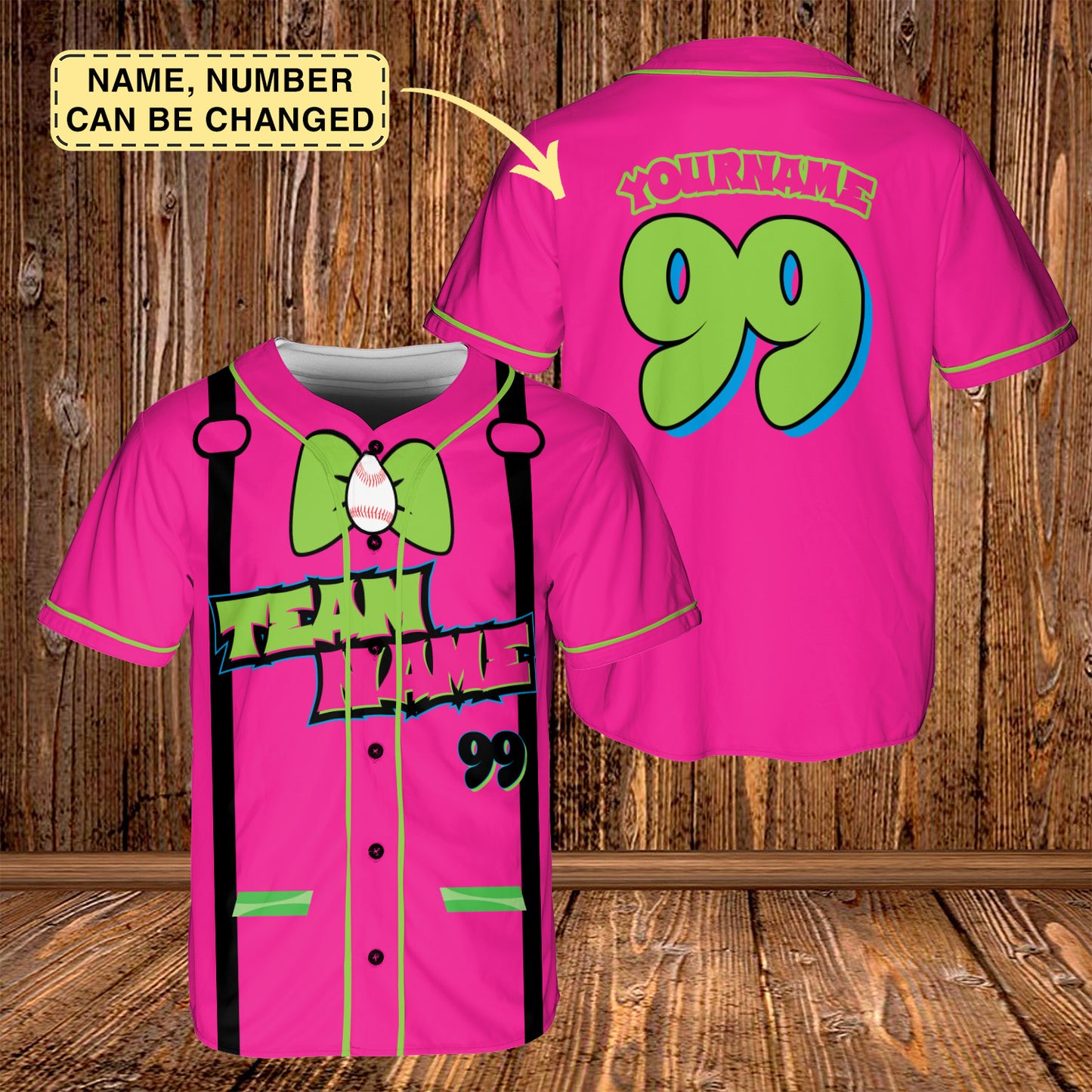Animals Baseball Jersey, Monkey Team Custom Name And Number Baseball Jersey, Pink And Black Paint Splatter Jersey, Team Party Uniform