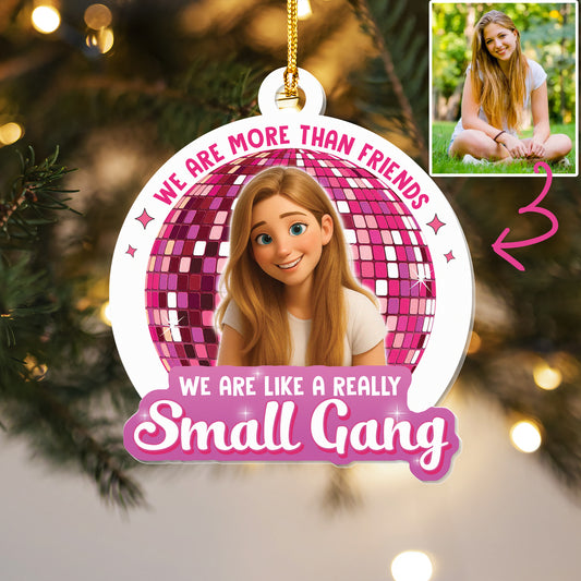 Custom Acrylic Ornament - Personalized Best Friend Christmas Birthday Gifts For Women, Besties, Sisters, BFF - Friendship Warms The Coldest Days