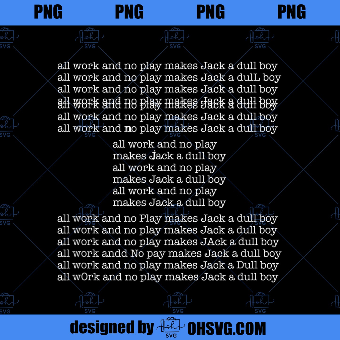 All Work and No Play Classic Horror Movie PNG, Movies PNG, Classic Horror PNG