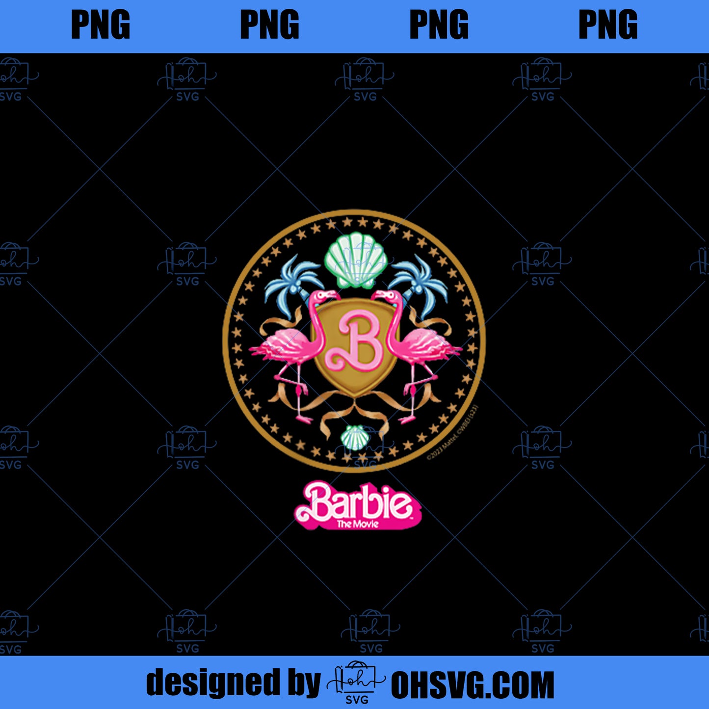 Barbie The Movie Crest PNG, Movies PNG, Barbie PNG