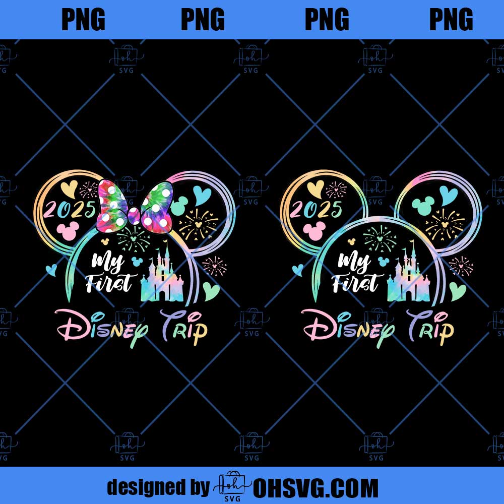 Bundle My First Family Trip 2025 Svg, Retro Mouse Head Svg, Family Vacation Svg, Magical Kingdom Png, Vacay Mode, Best Day Ever Svg