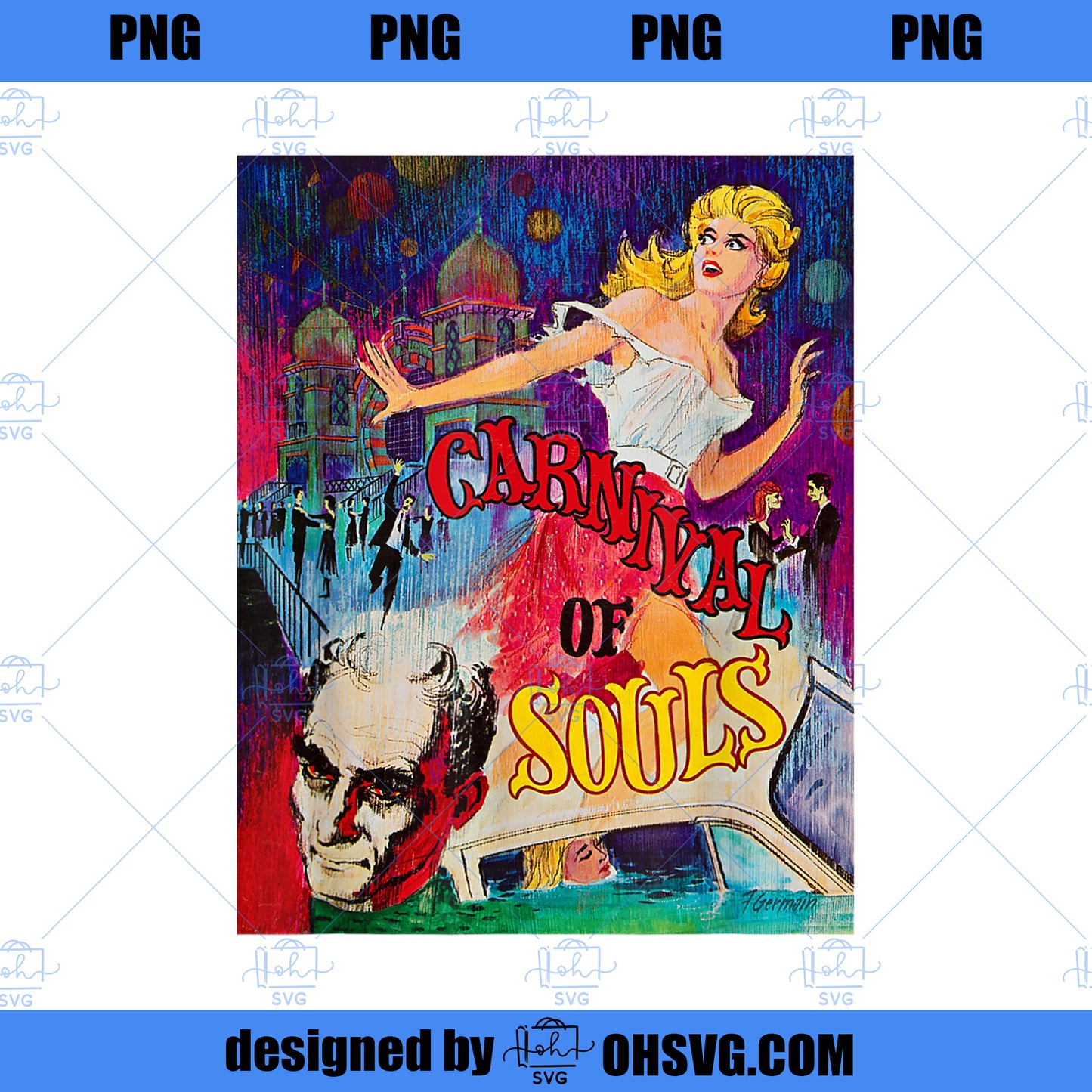 Carnival of Souls Halloween Monster Poster Horror Movie PNG, Movies PNG, Carnival of Souls PNG