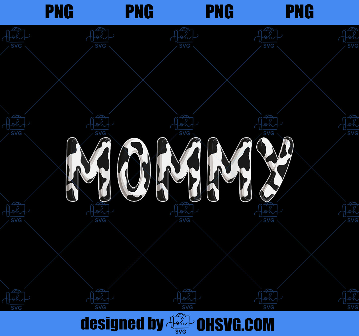 Cow Mommy Birthday Family Matching Mothers Day Boy Girl Farm PNG, Mom PNG, Mothers Day PNG