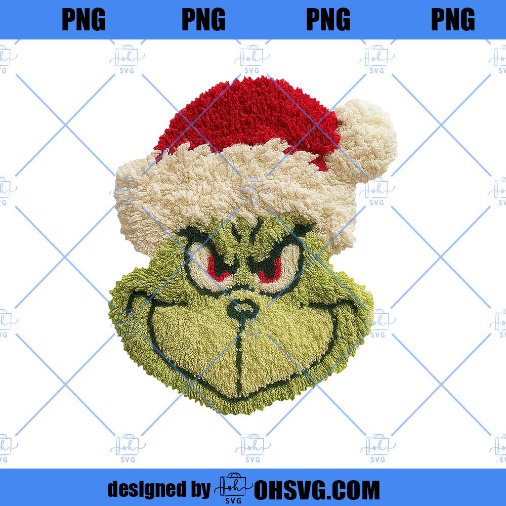 Crochet Merry Christmas Coquette Png, Yarn Xmas Movie, Latch Hook Yarn Crochet Green Guy Design, Christmas Green Monster, Holiday Digital