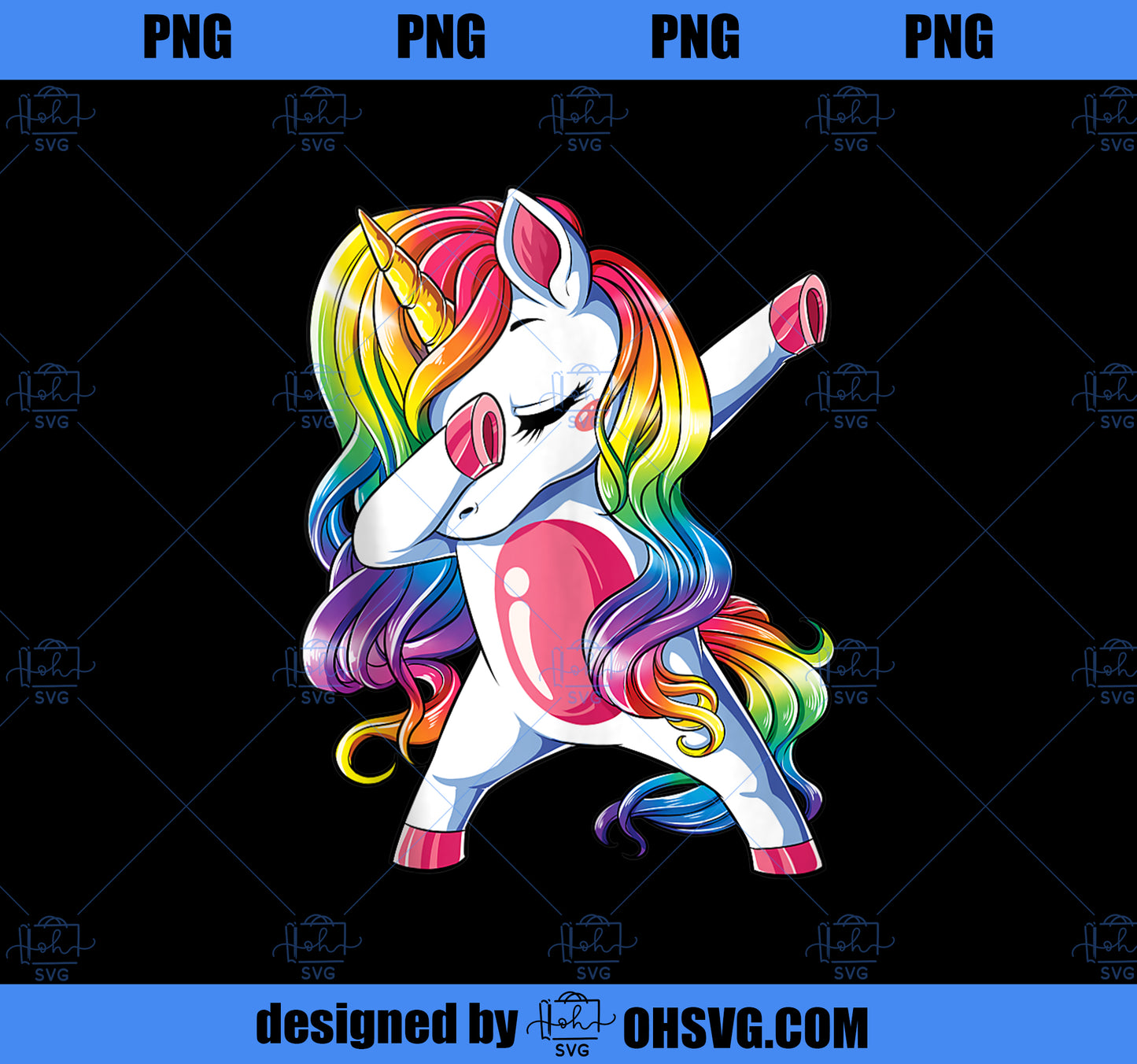 Dabbing Unicorn Funny Women Rainbow Unicorns Dab Dance Squad PNG, Magic Unicorn PNG, Unicorn PNG