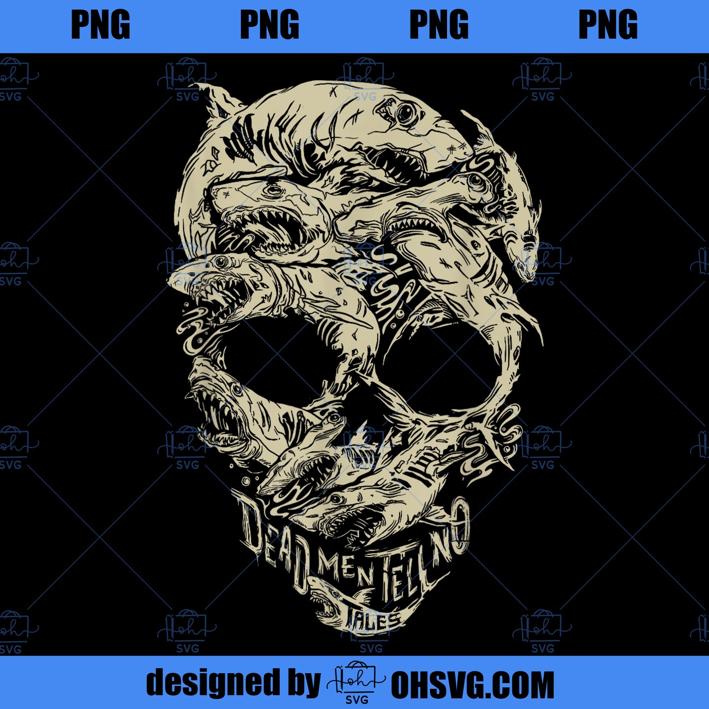Disney Pirates Shark Skull PNG, Disney PNG, Shark Skull PNG