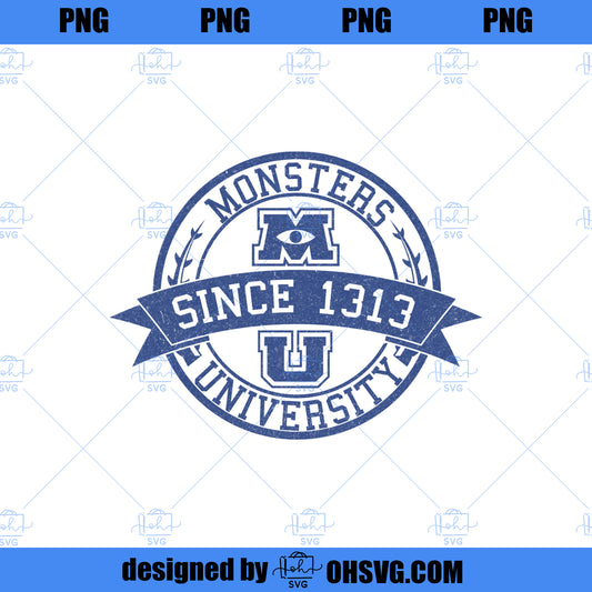 Disney Pixar Monsters University School Crest Movie Logo  PNG Download, Movies PNG, Monsters University PNG