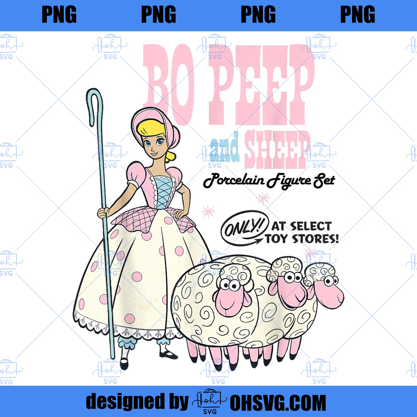 Disney Pixar Toy Story 4 Bo Peep and Sheep Advertisement PNG, Disney PNG, Disney Pixar PNG