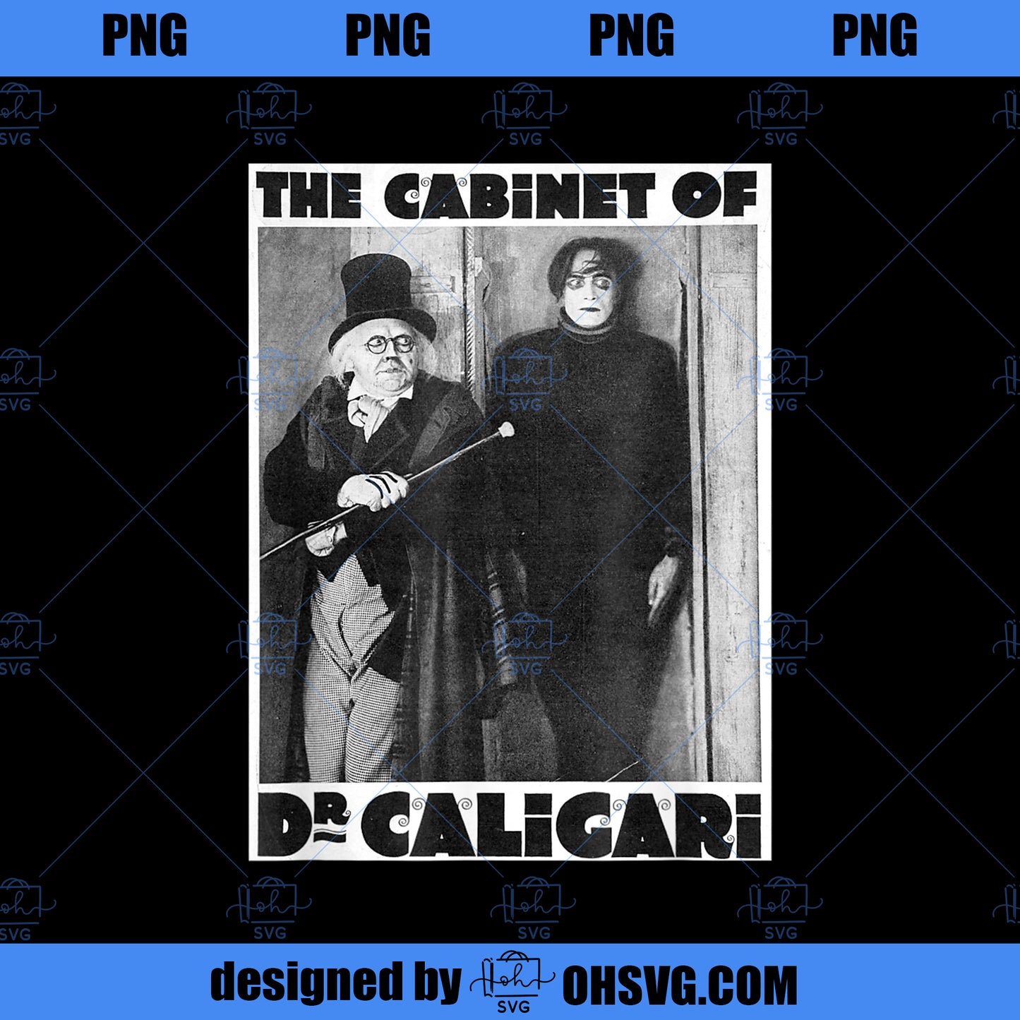 Dr Caligari Halloween Monster Poster Vintage Horror Movie PNG Download, Movies PNG, Dr Caligari PNG