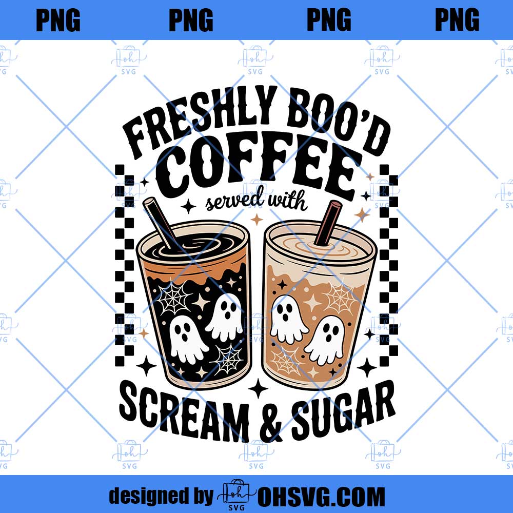 Freshly Bood Coffee Halloween PNG