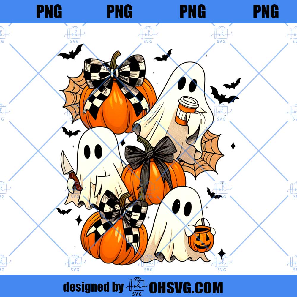 Halloween Coquette Bow Spooky Season Png