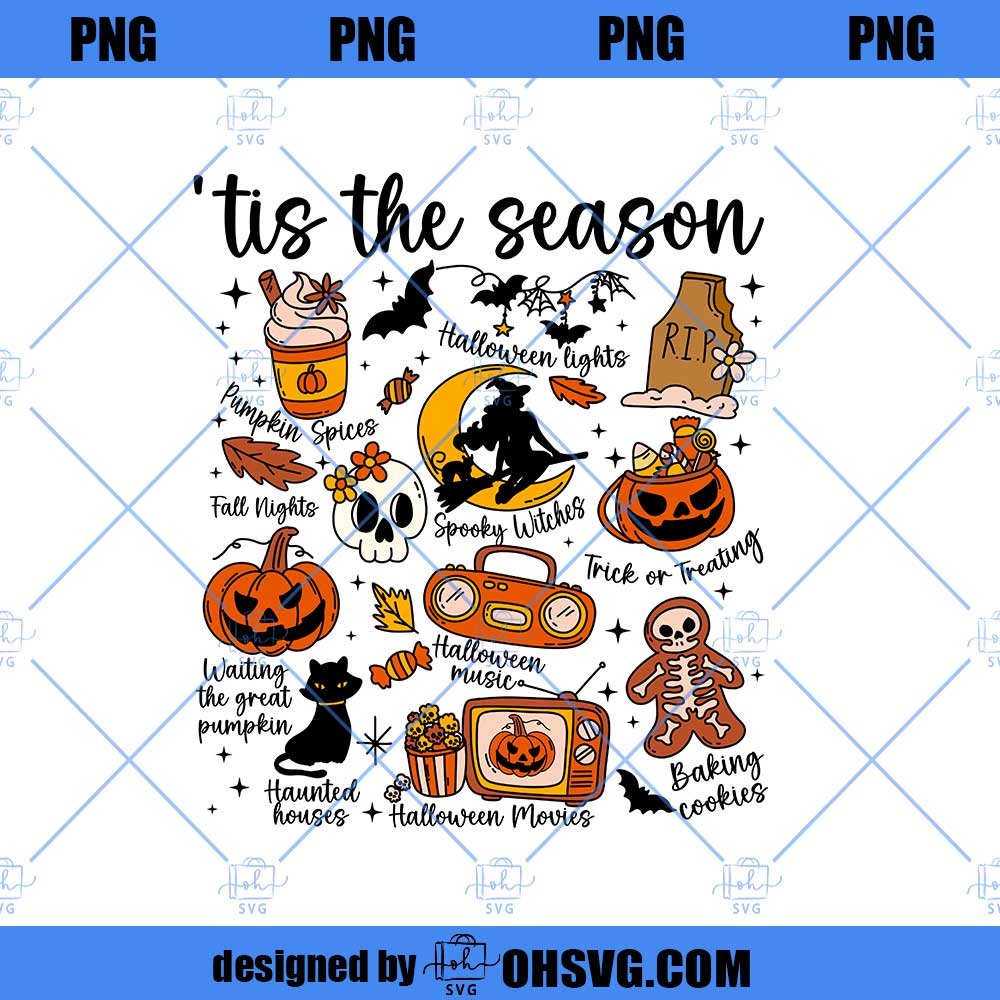 Halloween Doodles Png, Witchy Png