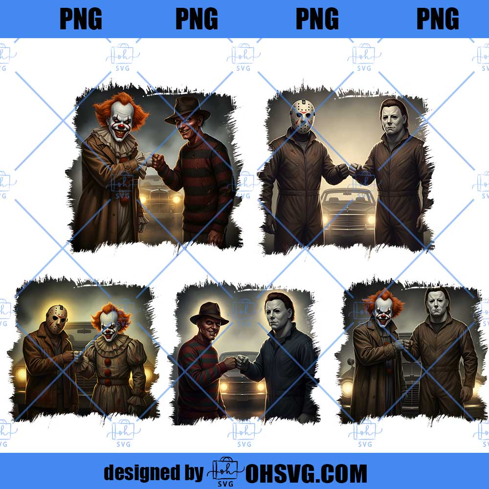 Horror Charaters PNG, Funny Halloween PNG, Horror Movie PNG