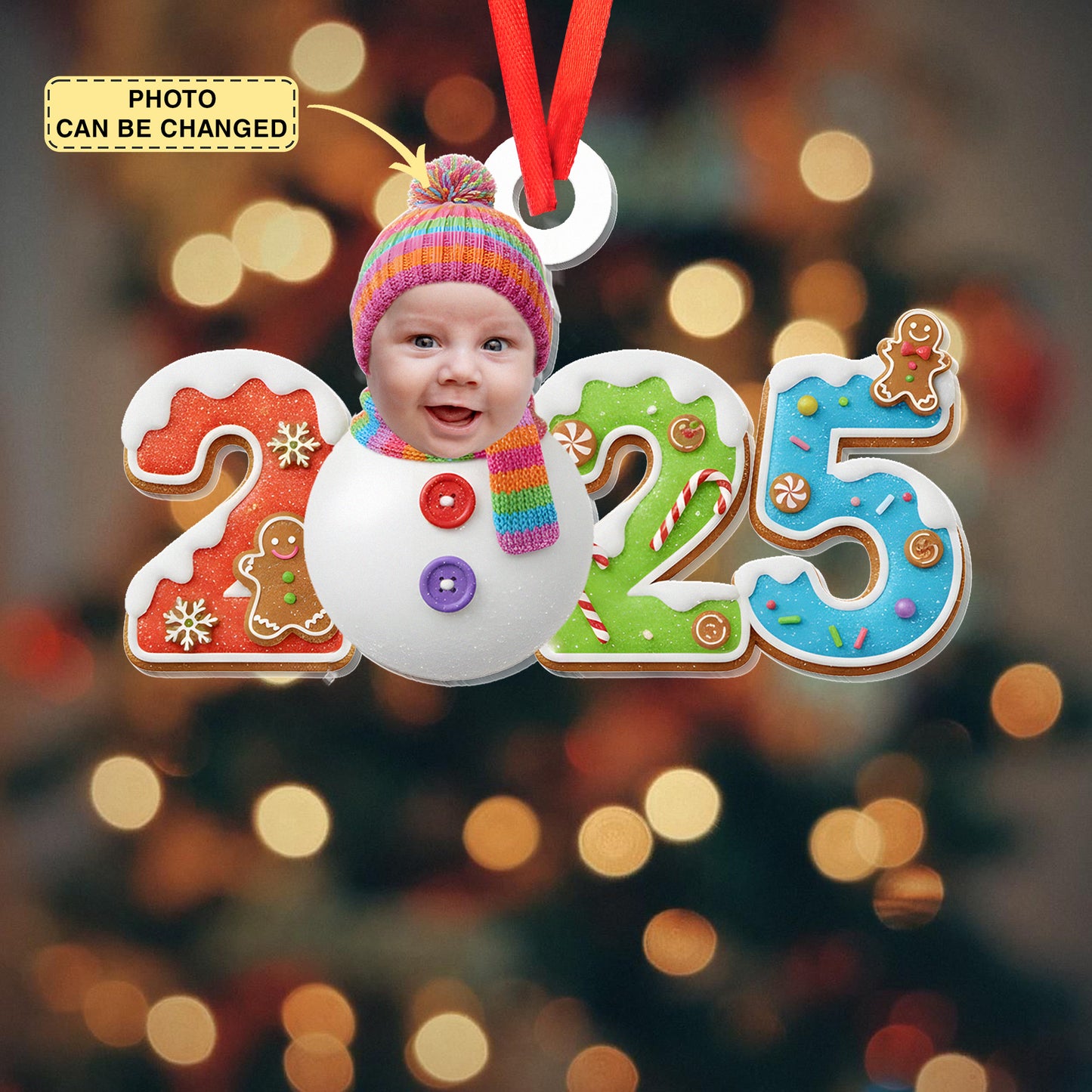 Custom Photo Gifts For Kids Christmas Ornament, Baby First Christmas
