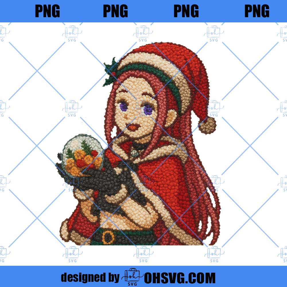 Latch Hook Kpop Huntrix Christmas PNG, Huntrix Png, Huntrix Christmas Design