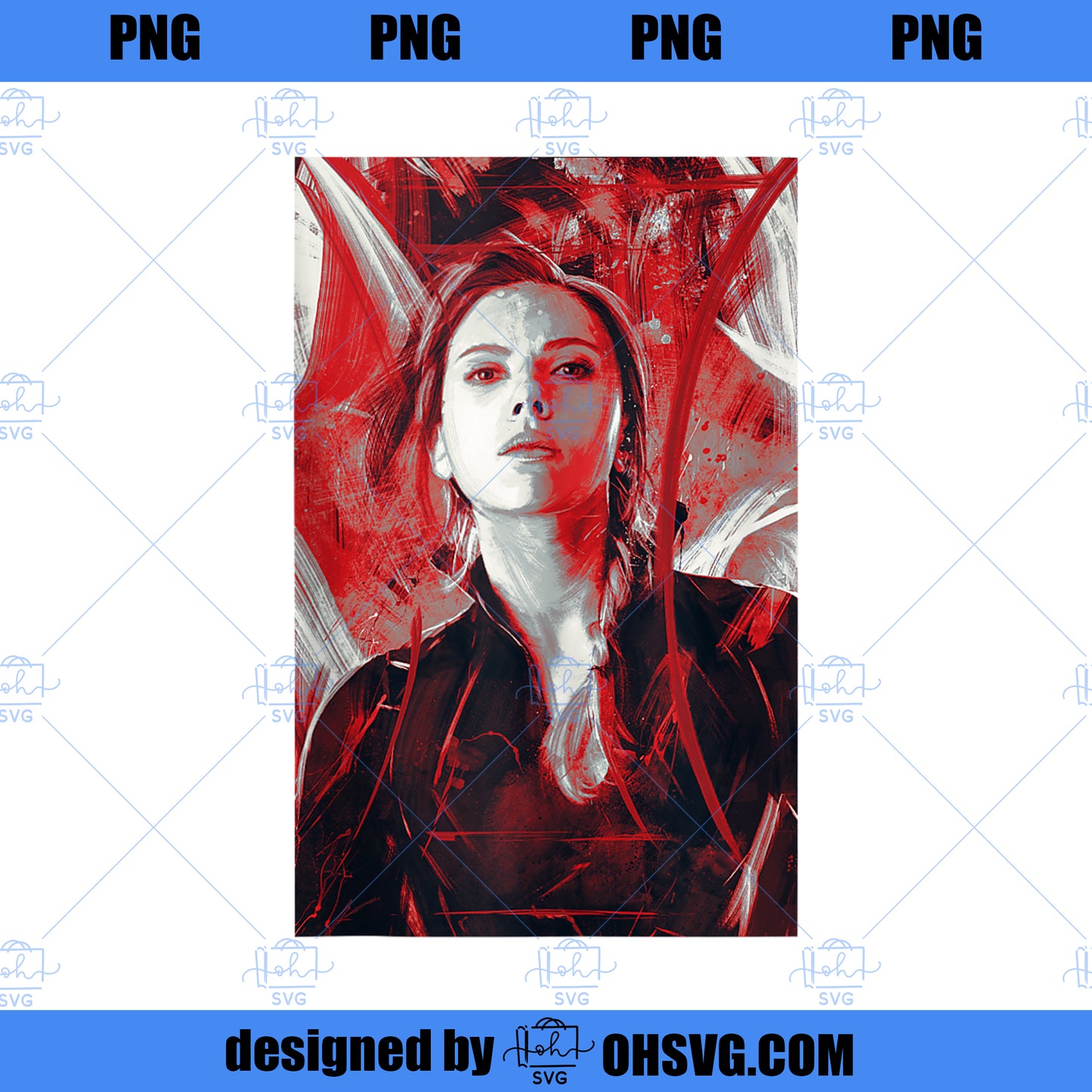 Marvel Avengers Endgame Black Widow Painting PNG, Marvel PNG, Black Widow PNG