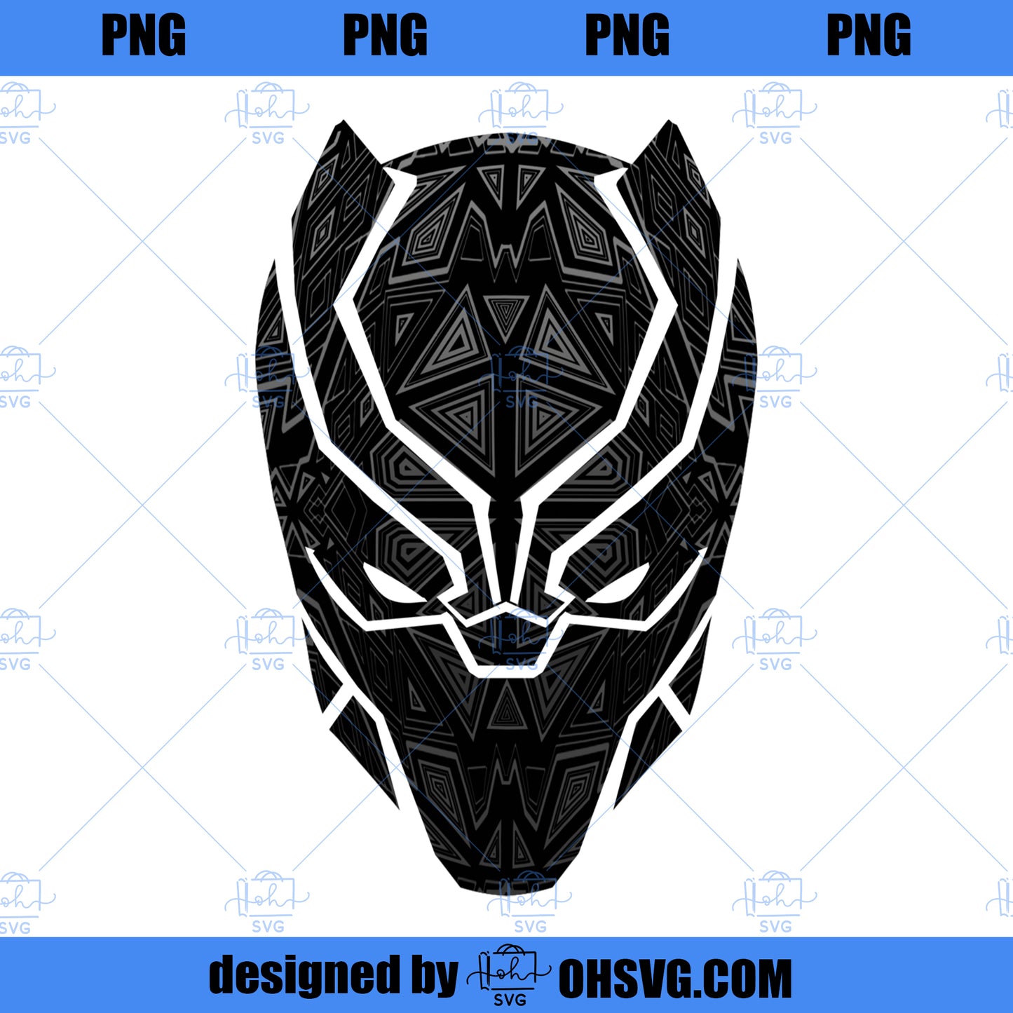 Marvel Black Panther Geometric Prism Mask PNG, Marvel PNG, Black Panther PNG