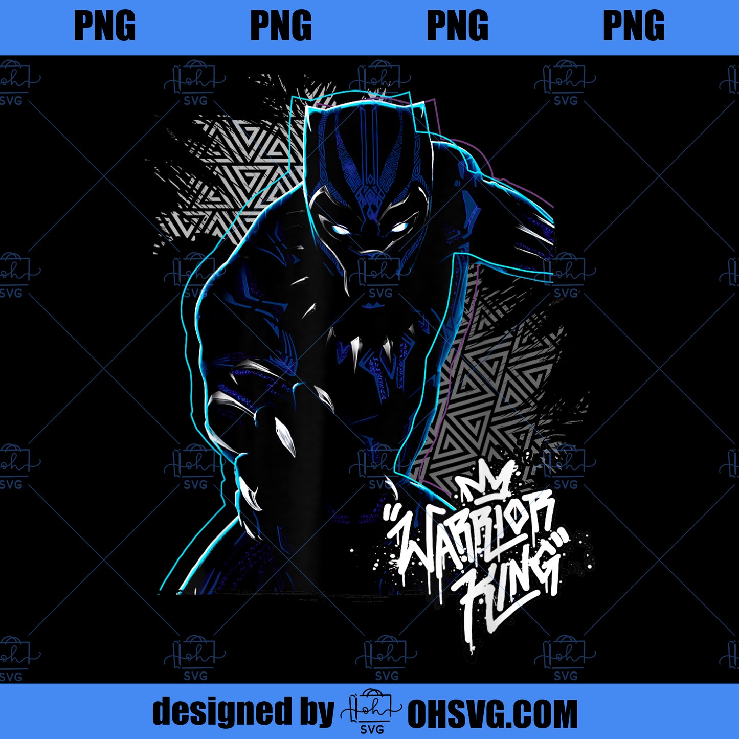 Marvel Black Panther Movie Warrior King Color Pop PNG, Movies PNG, Black Panther PNG
