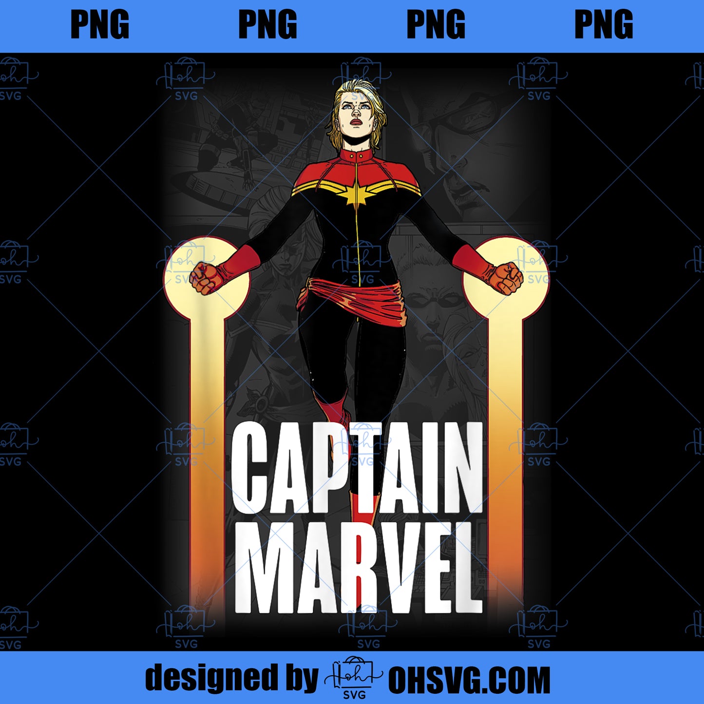 Marvel Captain Marvel She s Going To The Top Graphic PNG, Marvel PNG, Captain Marvel PNG