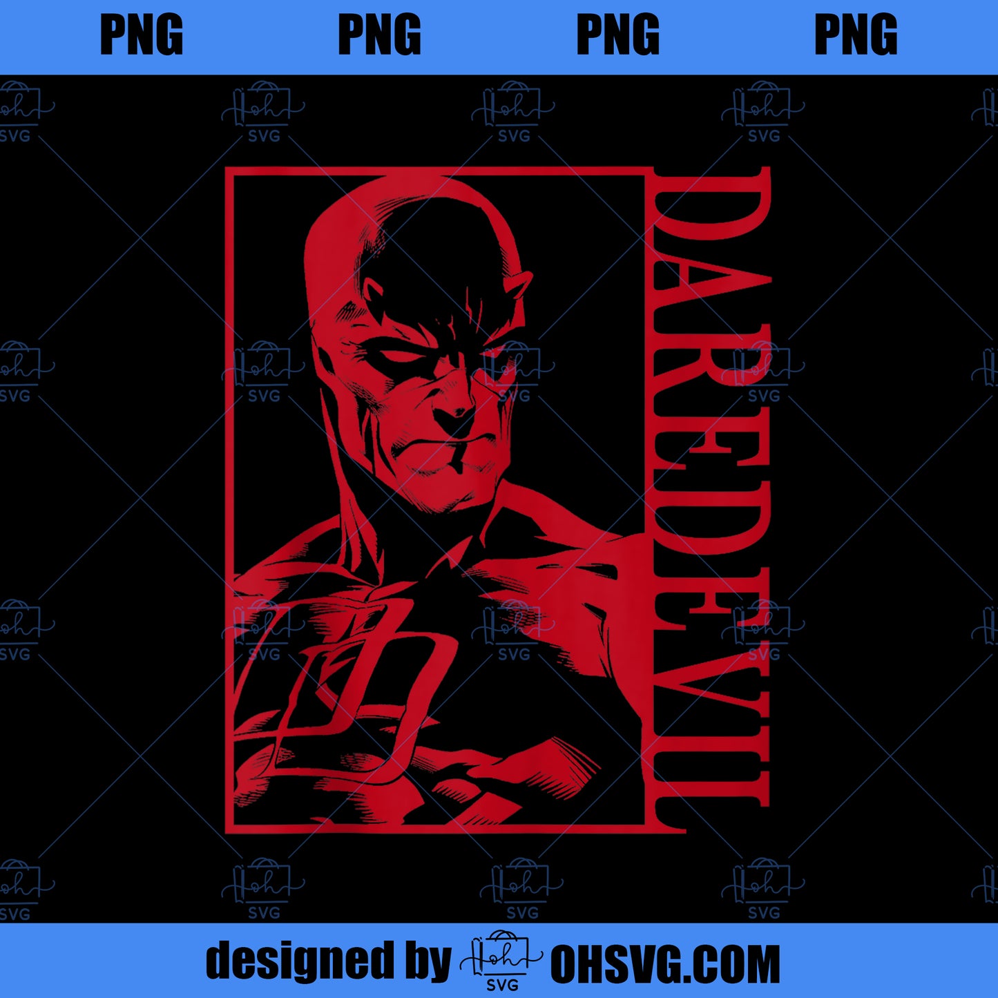 Marvel Daredevil Dark Tonal Poster PNG, Marvel PNG, Daredevil PNG