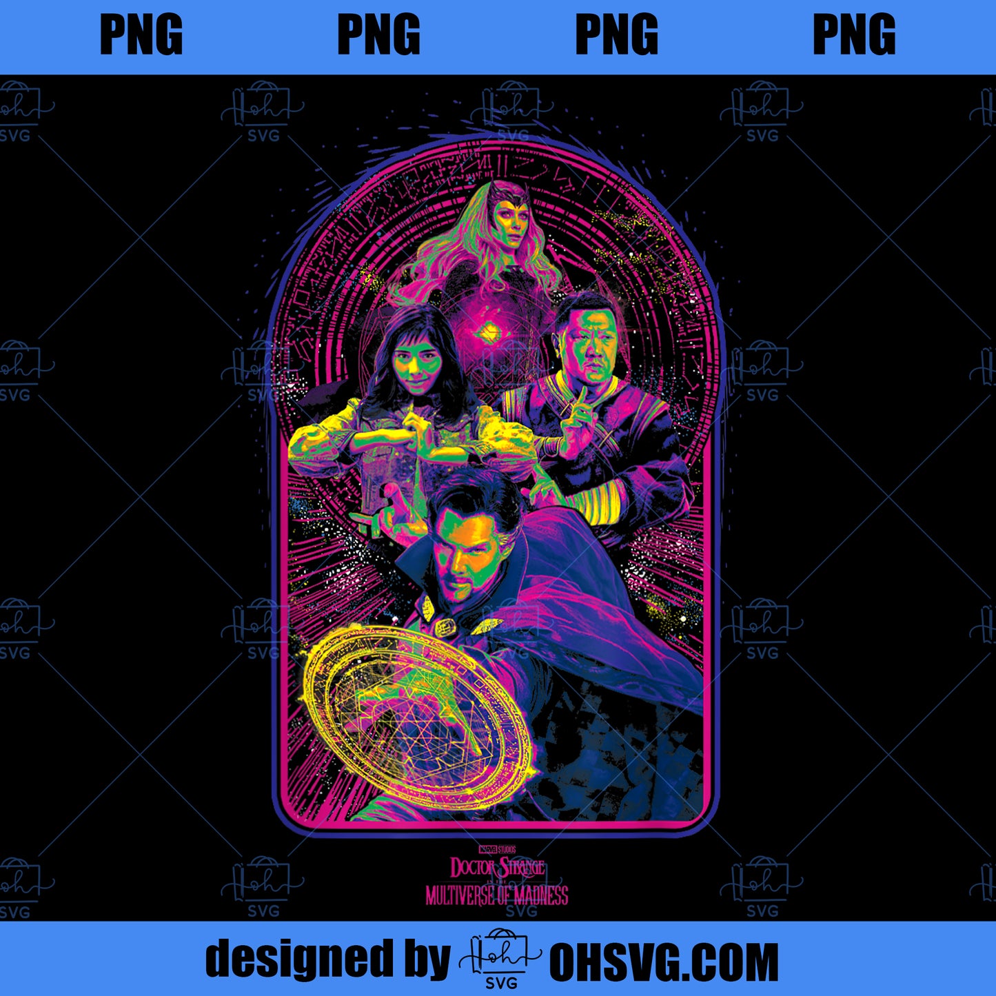 Marvel Doctor Strange In The Multiverse Of Madness Color Pop PNG, Marvel PNG, Marvel Doctor Strange PNG