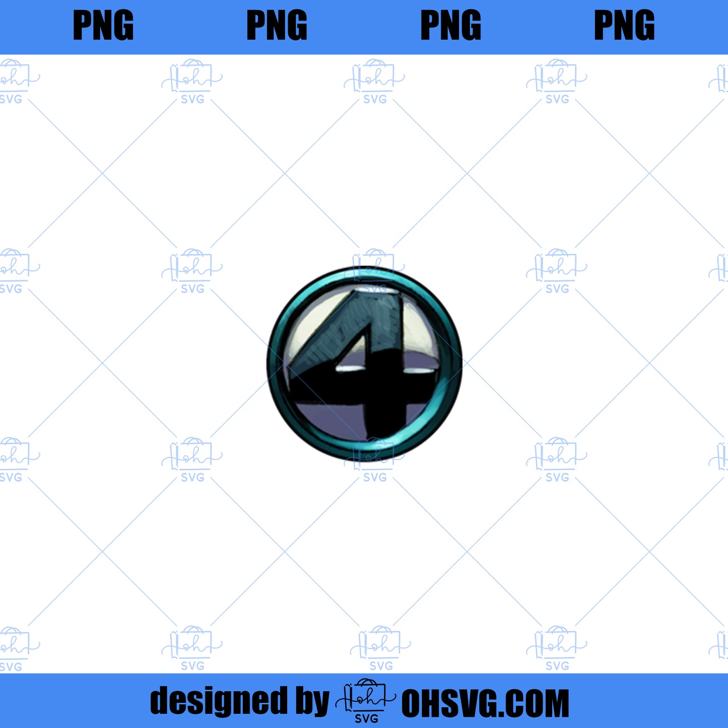 Marvel Fantastic Four Left Chest Pocket Logo PNG, Marvel PNG, Marvel Fantastic PNG
