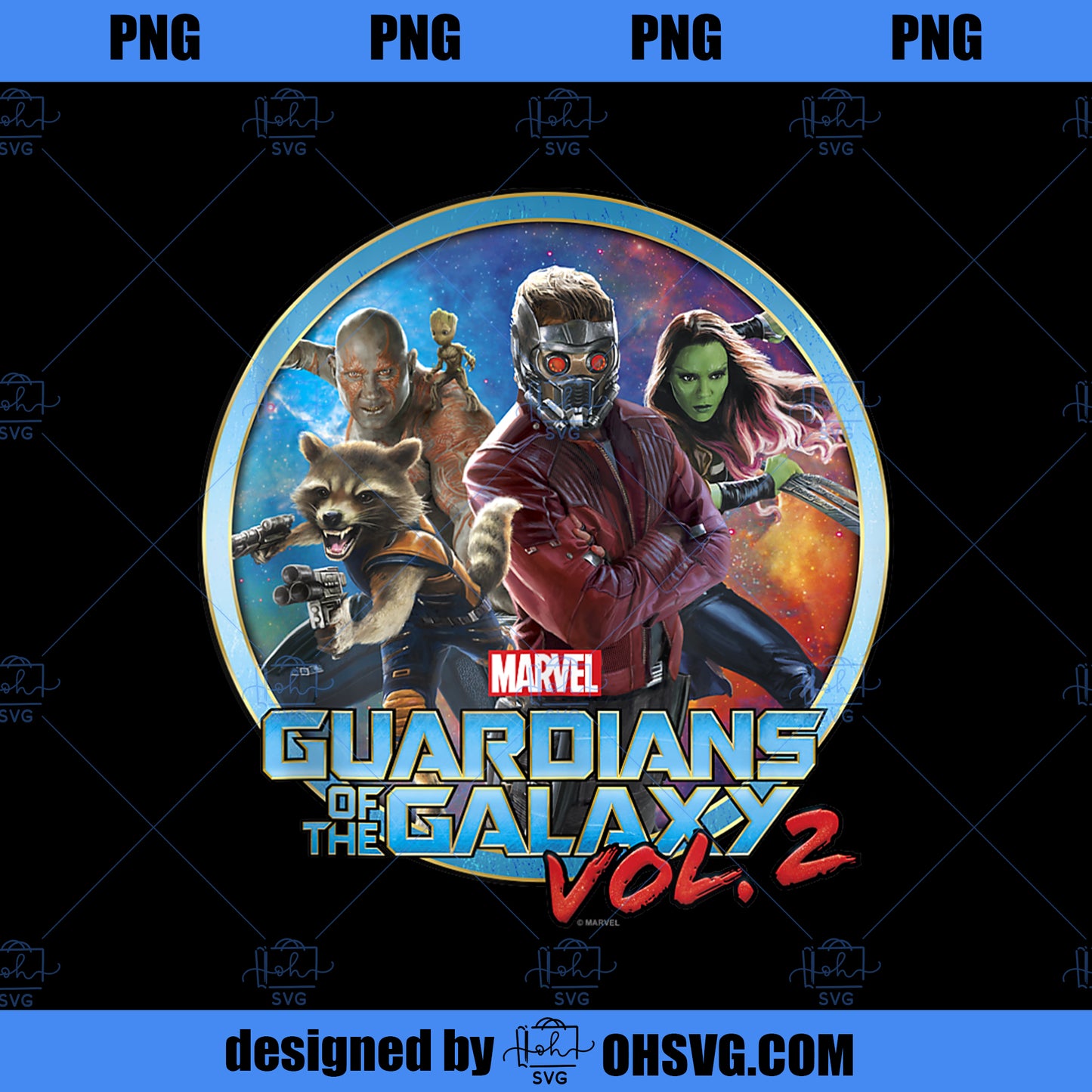 Marvel Guardians Of The Galaxy Action Circle Portrait PNG, Marvel PNG, Marvel Guardians PNG