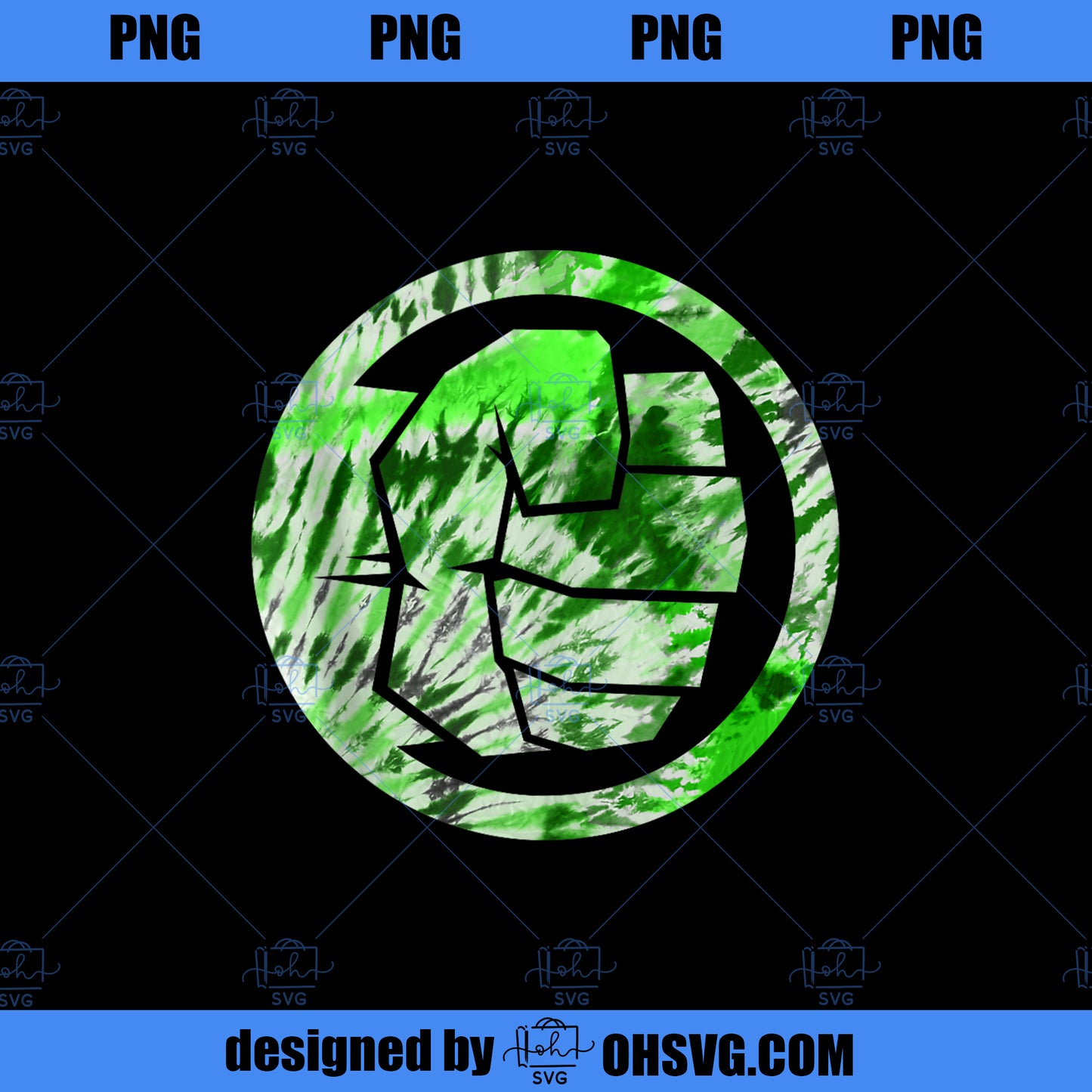 Marvel Hulk Fist TieDye Logo PNG, Marvel PNG, Marvel Hulk PNG