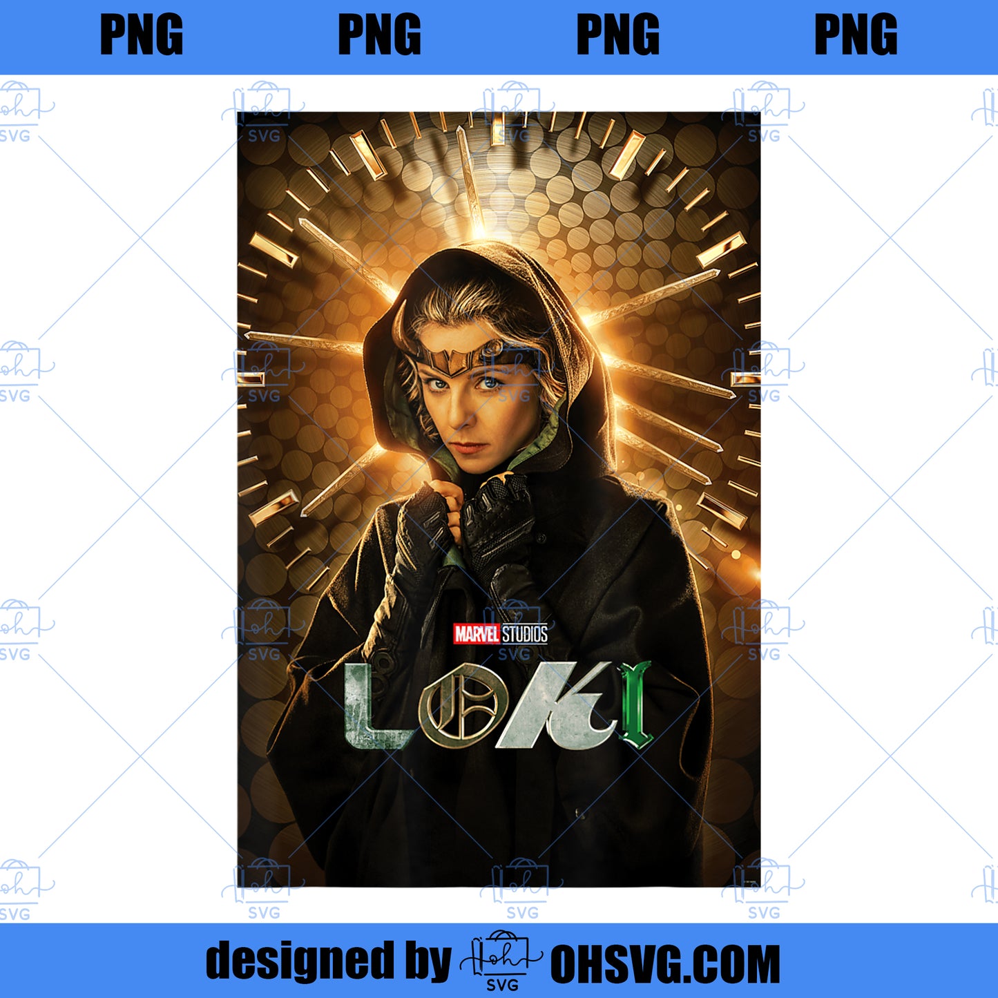 Marvel Loki Sylvie Disney Character Poster PNG, Marvel PNG, Marvel Loki PNG
