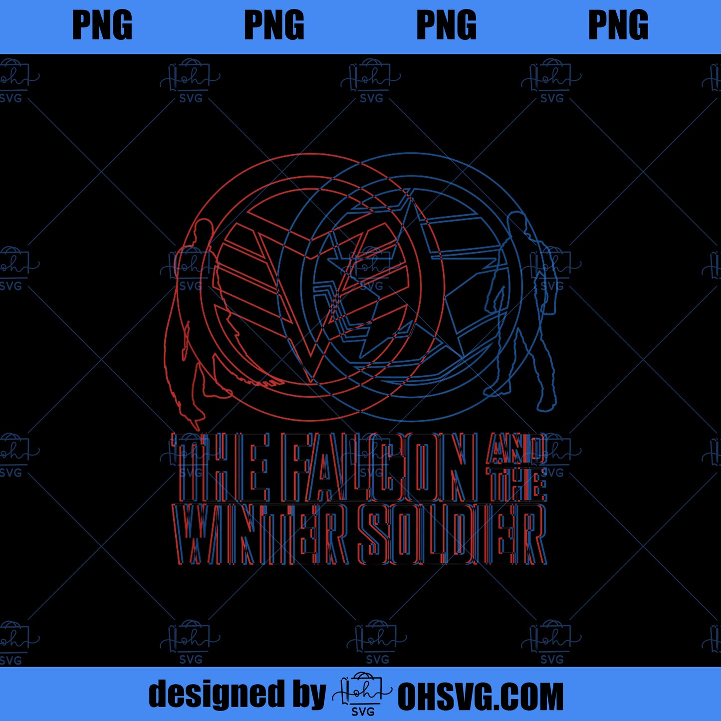 Marvel The Falcon And The Winter Soldier Line Art PNG, Marvel PNG, Marvel The Falcon PNG