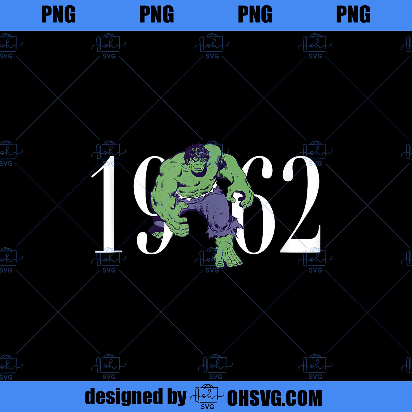 Marvel The Incredible Hulk Vintage Action Pose PNG, Marvel PNG, Hulk PNG