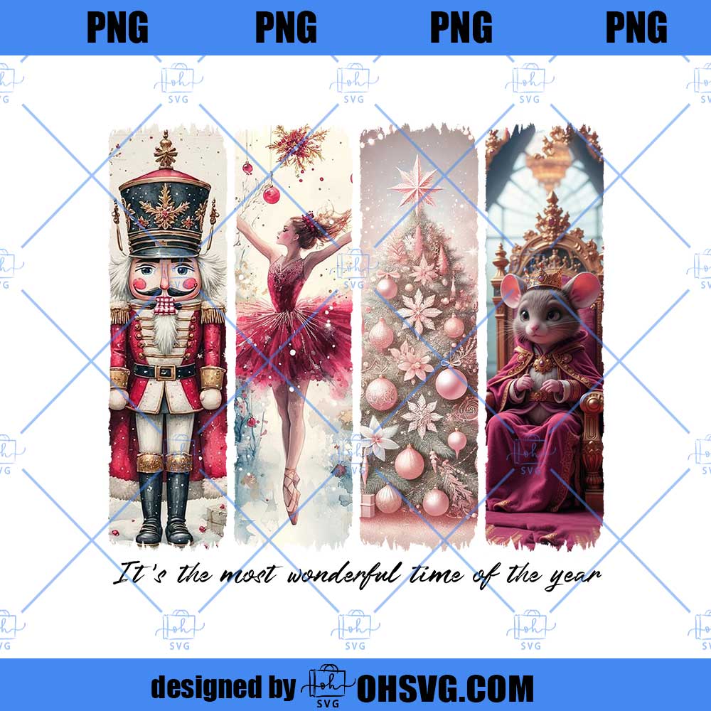 Nutcracker Preppy Christmas Png, Nutcracker Ballet Png, Pink Christmas Png, Christmas Girly Png, Retro Christmas Png