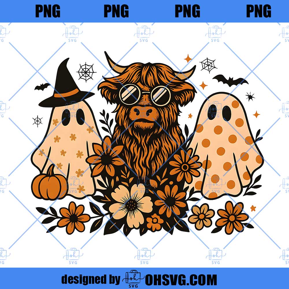 Preppy Halloween Ghost Leopard Png, Cute Boo Ghost Coquette Png, Halloween Png, Funny Halloween Png, Spooky Season Png