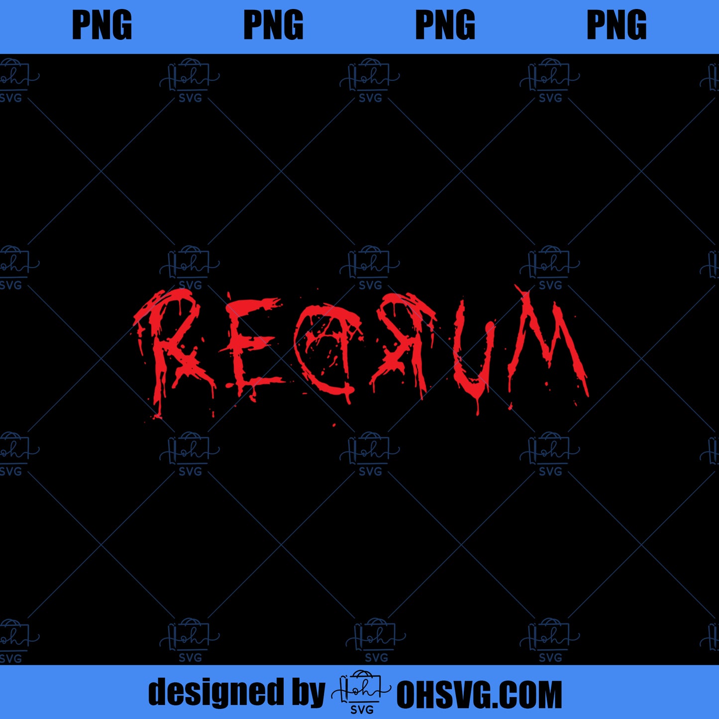 REDRUM Halloween Party Costume 80s Horror Movie Fan Gift PNG, Movies PNG, Horror Movie PNG