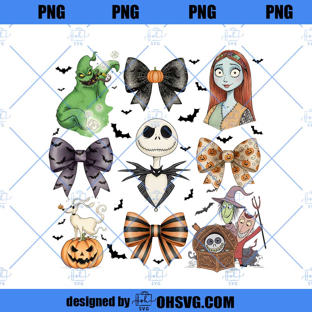 Retro Coquette Nightmare Before Christmas PNG, Jack Skellington Halloween PNG, Disney Halloween PNG