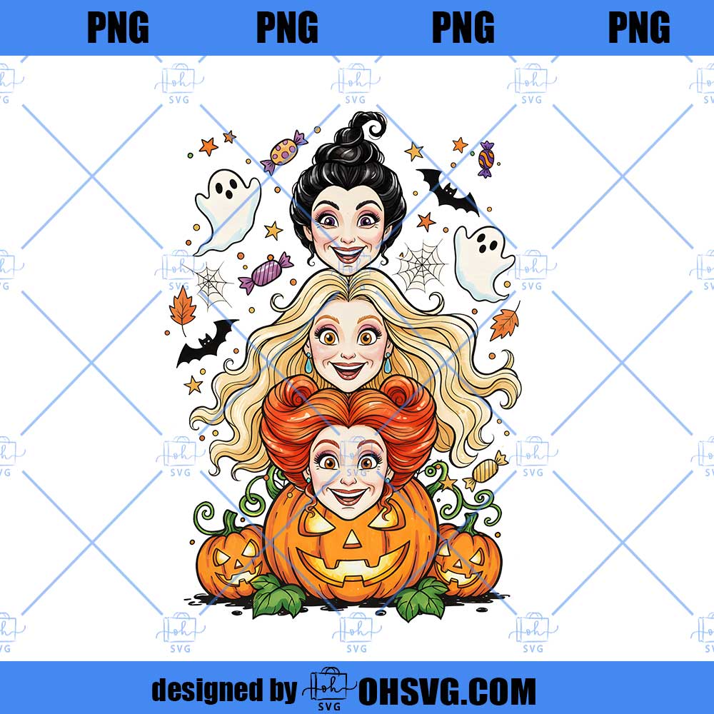 Sanderson Sisters Halloween PNG, Hocus Pocus Movie PNG