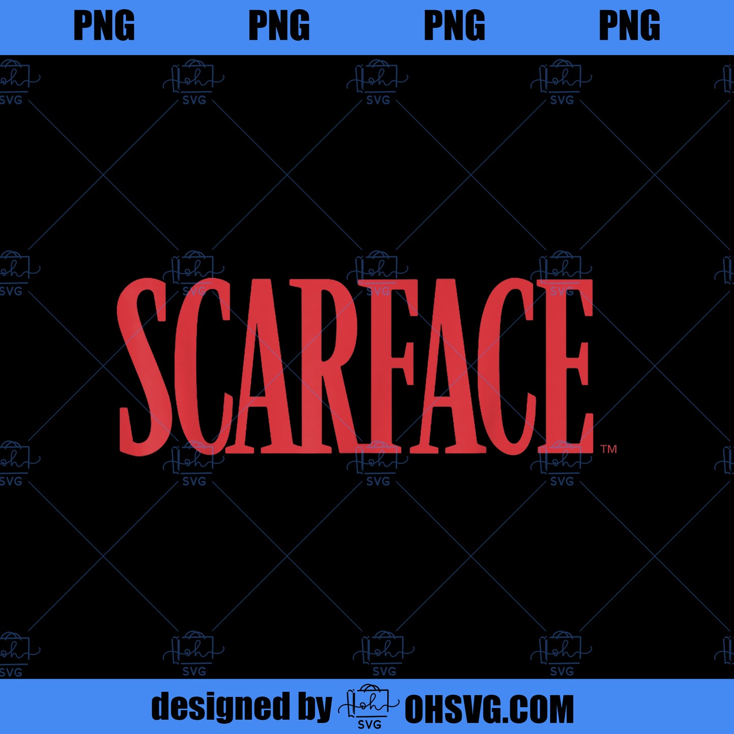Scarface Bold Red Movie Text Graphic PNG, Movies PNG, Scarface PNG