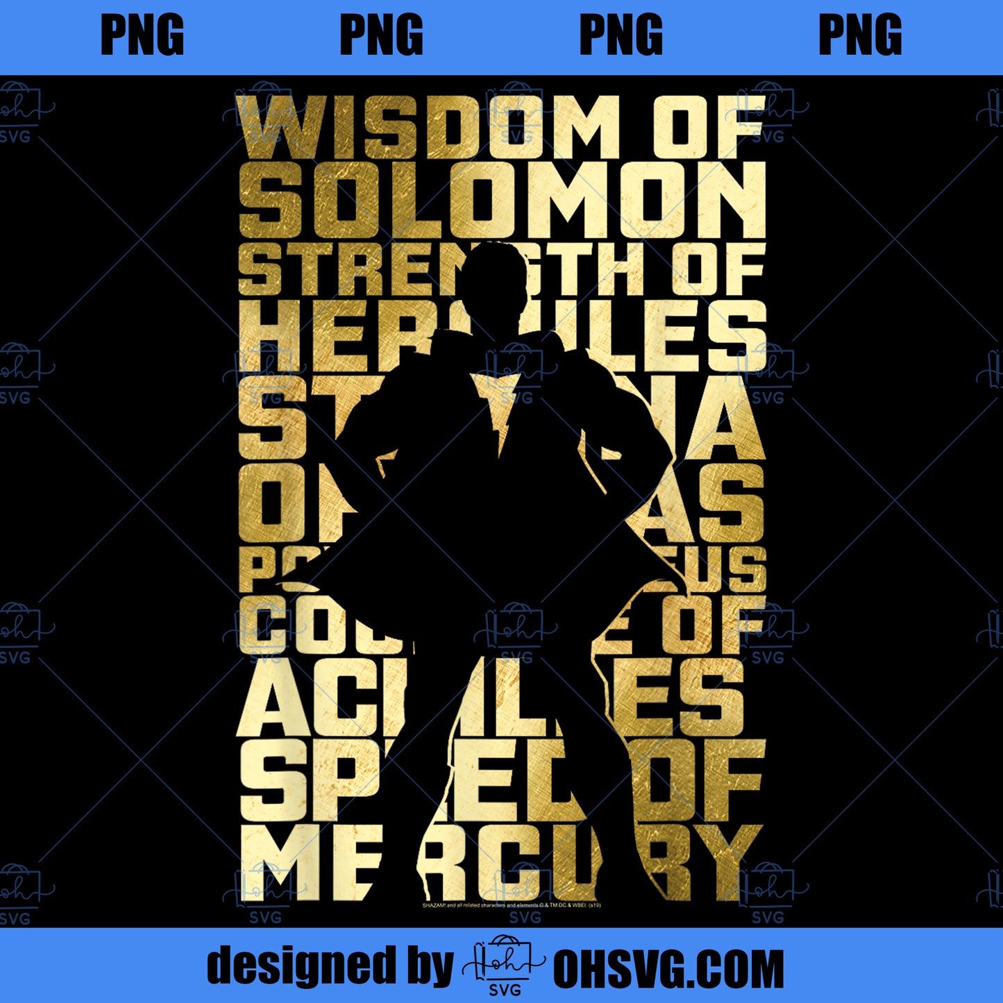 Shazam Movie Silhouette PNG, Movies PNG, Shazam PNG
