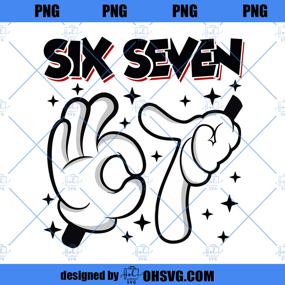 Six Seven 6 7 mickey PNG